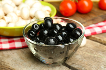 Food ingredients for cooking on table close up