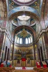 Fototapeta na wymiar Painted in the Orthodox Church,