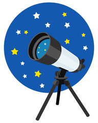 Fototapeta premium 天体望遠鏡