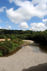 The Afon Mawddach at Llanelltyd near Dolgellau.