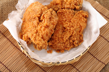 fried chicken breast.