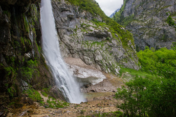 Abkhazia, a beautiful Gegsky waterfall.