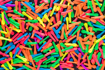 Fototapeta na wymiar Balloons of various colors lined