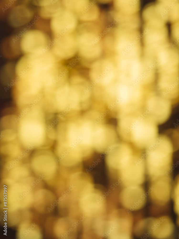 Aufkleber blur abstract background gold color defocused lights