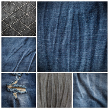  collection of denims texture background