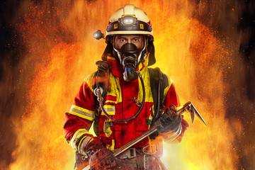 Obraz premium Firefighter