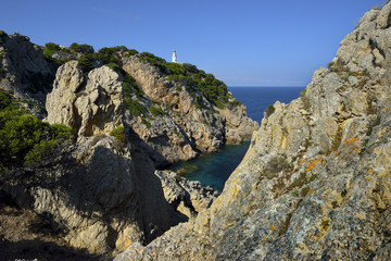 Light House, Punta de Capdpera, Majorca, Spain,