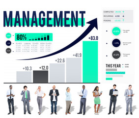 Obraz na płótnie Canvas Management Organization Leadership Managing Concept