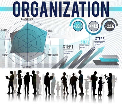 Organization Management Collaboration Team Structure Concept