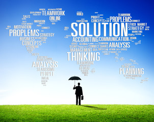 Solution Solve Problem Strategy Vision Decision Concept