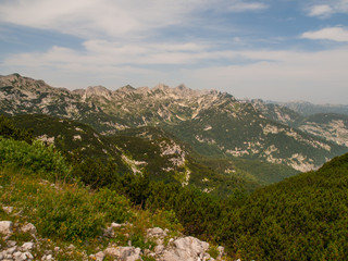 Fototapeta na wymiar Peaks of Julian Alps