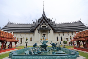 The Sanphet Prasat at Ancient Siam in Samut Prakan, Thailand