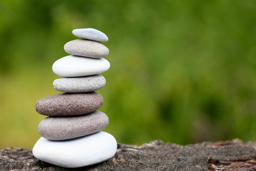 Obraz na płótnie Canvas Zen stones balance spa outdoors