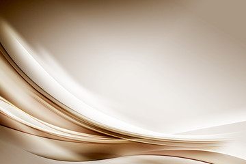Abstract Gold Waves Composition