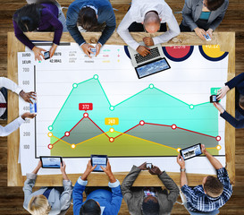 Finance Growth Business Marketing Success Analysis Concept