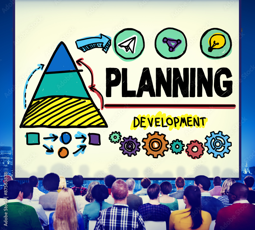 Canvas Prints Planning Plan Strategy Growth Development Concept