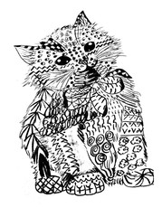 Zentangle Katze