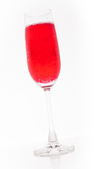 Glass Wine on white background