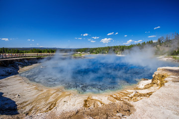West Thumb in Yellowstone National Park , USA