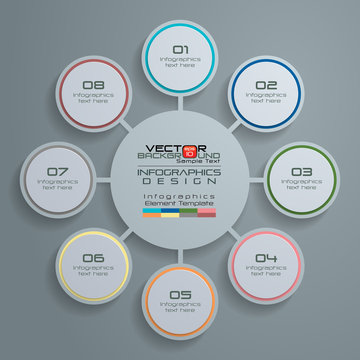 Abstract Circle Infographic Design Template
