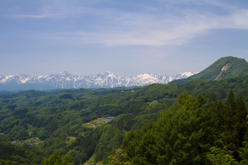 大望峠より北アルプス