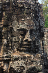 Faces of Bayon temple, Angkor, Cambodia