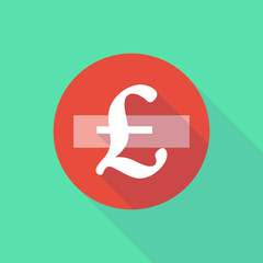 Long shadow do not enter icon with a pound sign