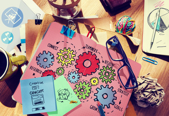 Team Functionality Industry Teamwork Connection Technology Conce