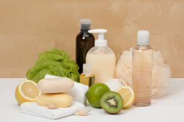 Shampoo, Liquid Soap, Aromatic Bath Salt And Other Toiletry