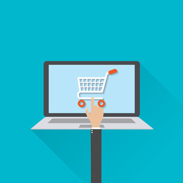 Flat design, digital marketing, concept, vector