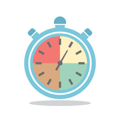 Stop watch flat icon design