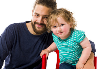 Vater mit Baby