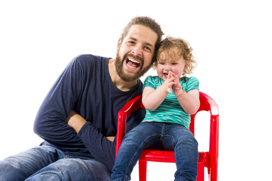Vater mit Baby