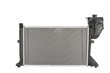 Car radiator on a white background