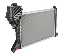 Fototapeta premium Car radiator on a white background