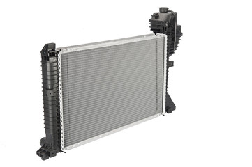 Fototapeta premium Car radiator on a white background