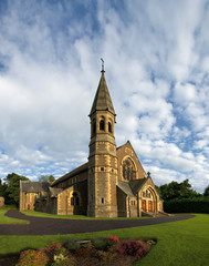 Fototapeta na wymiar Church of Scotland, Jedburgh Old&Trinity Parish Church, Scotland