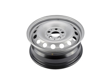 Aluminum wheel rim on the white background