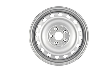 Aluminum wheel rim on the white background