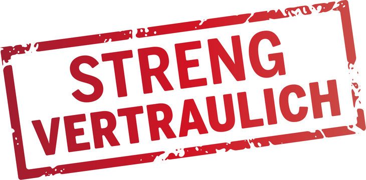 stempel streng vertraulich