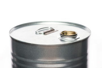 Chemicals drum over the white background