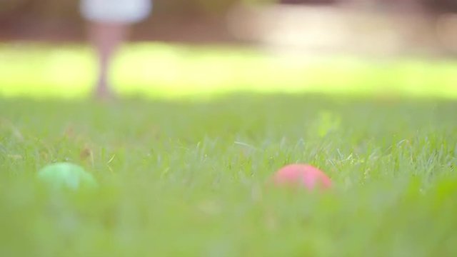 Croquet Ball Hit into Another Ball