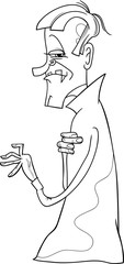 vampire cartoon coloring page