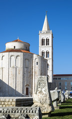 Obraz premium The romanesque church in old town of Zadar, Croatia.