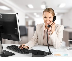 Telephone, Women, Office.