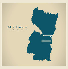 Modern Map - Alto Parana PY