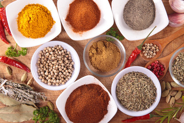 assorted spices and herbs