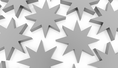 Silver abstract stars background
