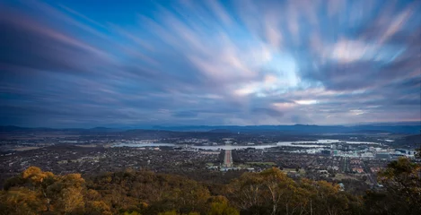 Foto auf Leinwand A high view of the capital of Australia,  © pelooyen