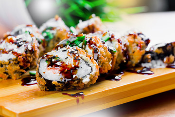 Maki roll, sushi, japanese cuisune